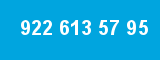 922 613 57 95 922 613 57 95
